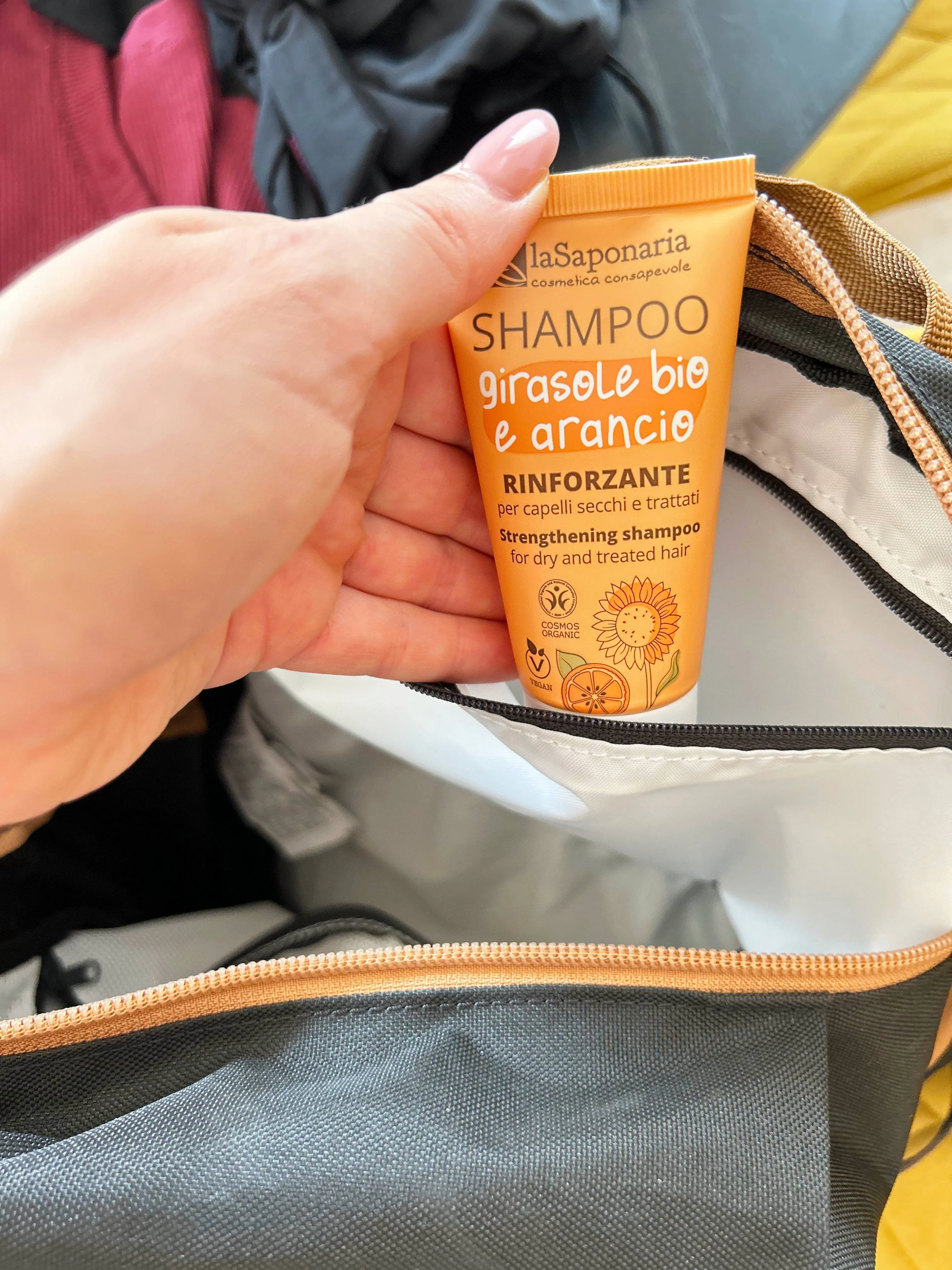 laSaponaria BIO sampon napraforgóval és édesnarancssal 30 ml