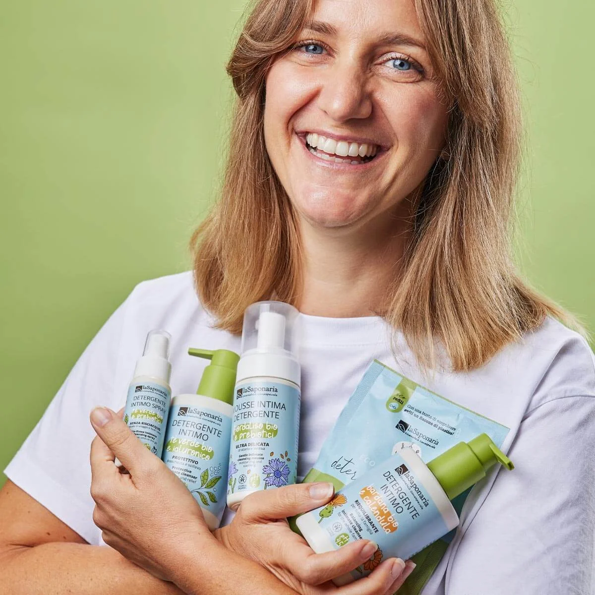 laSaponaria Öblítés nélküli intim spray BIO zöld teával (50 ml) - gyors intim tisztaság bármikor és bárhol