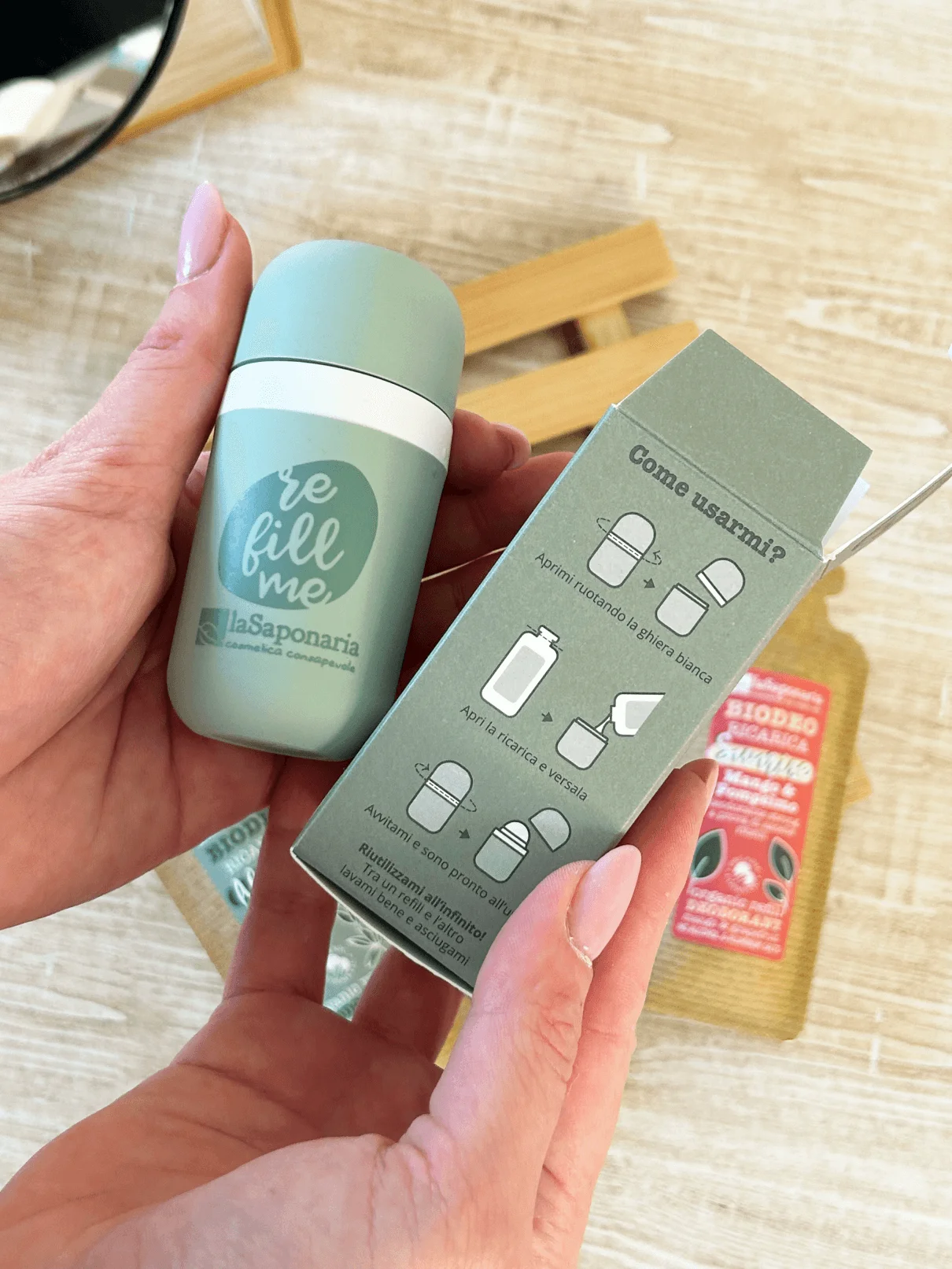 laSaponaria Grace roll-on dezodor utántöltő - illatmentes BIO (40 ml) - érzékeny bőrre