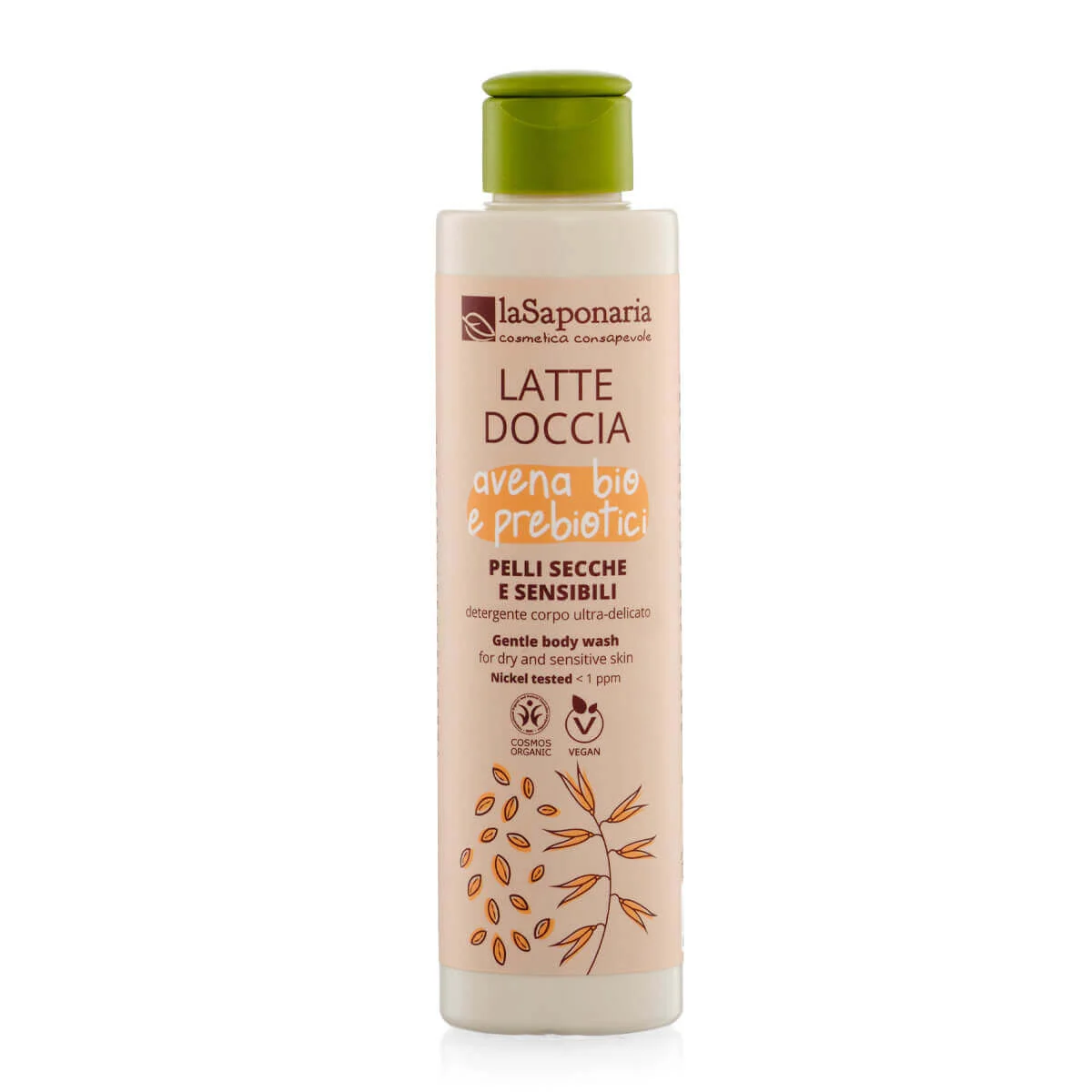 laSaponaria Zuhanytej BIO zabbal és prebiotikumokkal érzékeny bőrre (200 ml) - körömvirággal és kamillával