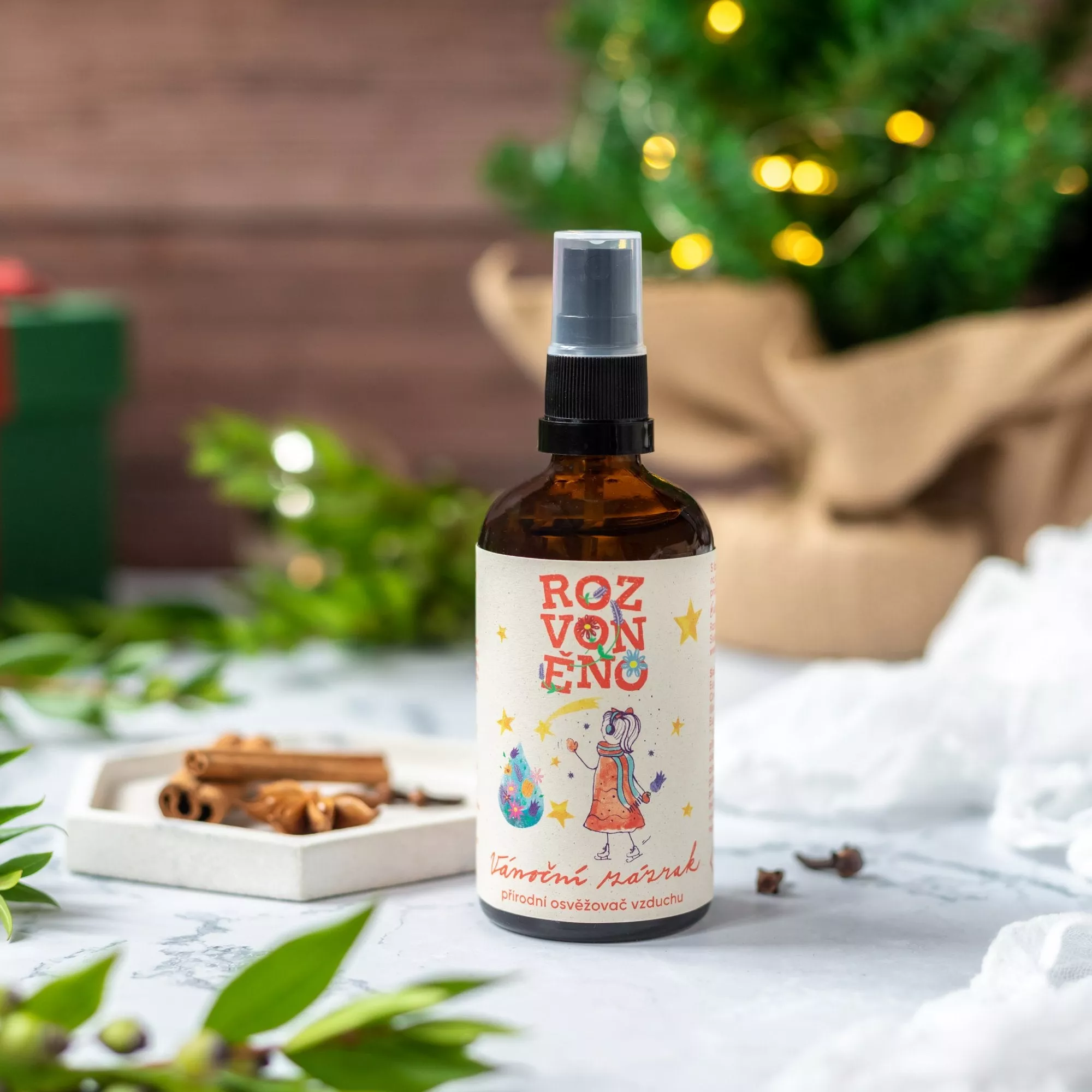 Rozvoněno Légfrissítő - Karácsonyi csoda (100 ml) - mézeskalács fűszerekkel