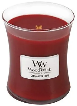 WoodWick WoodWick Cinnamon Chai vonná svíčka s dřevěným knotem pro ženy