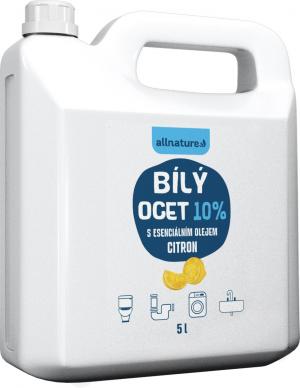 Allnature Fehér ecet 10%-os citrom illatú 5000 ml