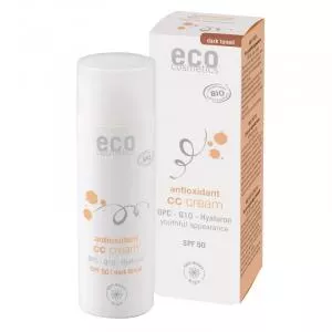 Eco Cosmetics CC krém SPF 30 BIO - sötét (50 ml) - átfogó ápolás a bőrnek