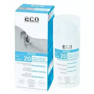 Eco Cosmetics Parfümmentes, semleges fényvédő SPF 20 BIO (100ml)
