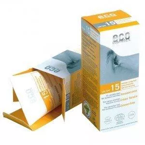 Eco Cosmetics Napvédő SPF 15 BIO (75 ml) - 100% természetes, ásványi szűrőkkel