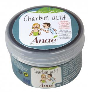 Anaé by Activated charcoal por (30 g) - tisztítja a fogakat és a bőrt.