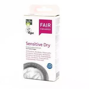 Fair Squared Sensitive Dry óvszer (10 db) - vegán és méltányos kereskedelemmel
