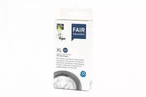 Fair Squared Óvszer XL 60 (8 db) - vegán és fair trade