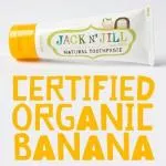 Jack n Jill Gyermek fogkrém - banán BIO (50 g) - fluoridmentes, bio körömvirág kivonattal