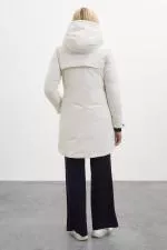 Ecoalf Konguralf kabát női krémfehér