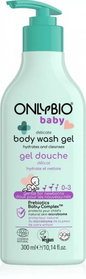 OnlyBio Gyengéd babafürdető (300 ml) - születéstől kezdődően alkalmas