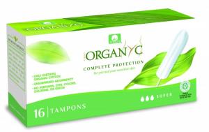 Szuper tamponok (16 db) - 100% organikus pamut, 3 csepp