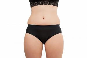 Menstruációs bugyi Fekete Bikini - Medium Fekete - htr. és könnyű menstruáció (M)