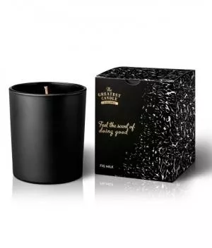 The Greatest Candle in the World Illatgyertya fekete üvegben (170 g) - füge