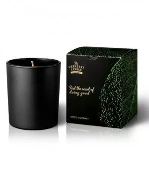 The Greatest Candle in the World Illatgyertya fekete üvegben (170 g) - alma