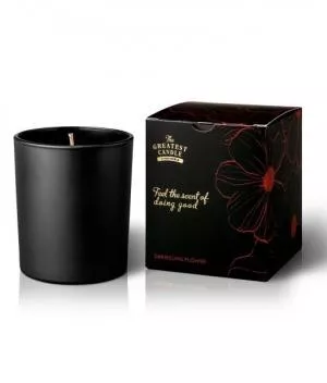 The Greatest Candle in the World Illatgyertya fekete üvegben (170 g) - darjeeling virág