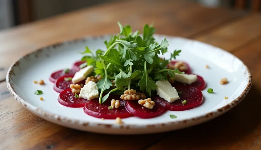 A carpaccio mint íz művészete, amely elbűvöli az érzékeidet.