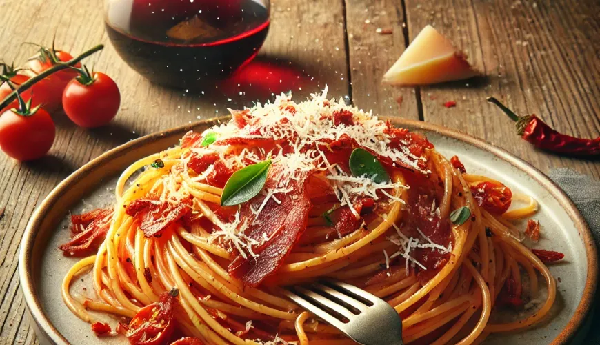 Tanulja meg elkészíteni a hagyományos spaghetti amatricianát