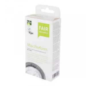 Fair Squared Max Perform óvszer (10 db) - vegán és méltányos kereskedelemmel