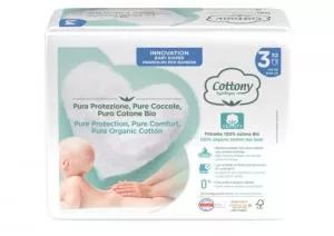 Cottony Eldobható baba pelenkák bio-pamutból 4-9 kg