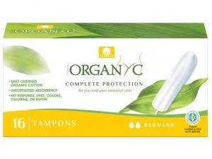 Organyc Normál tamponok (16 db) - 100% organikus pamut, 2 csepp