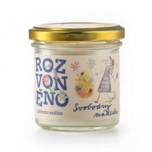 Rozvoněno Illatgyertya - Free Breath (130 ml) - fenyőillatú illatgyertya